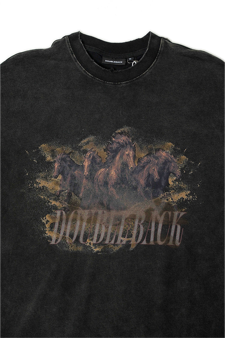 Running Horse T-Shirt Oversized