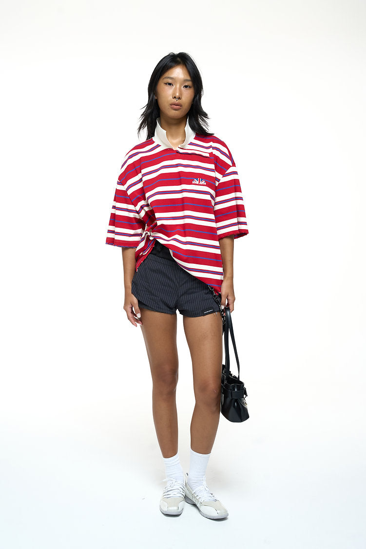 Connor's x DBB | Red Stripes Polo Tee