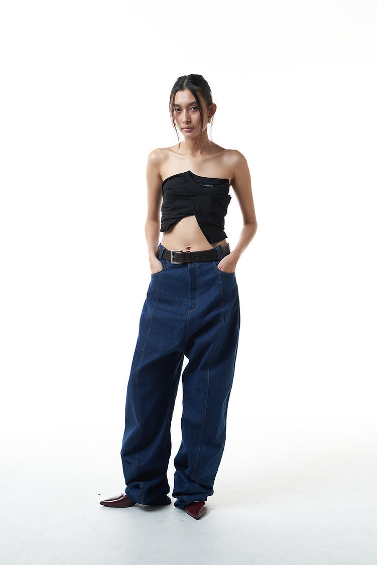T-Shirt Wrapping Top (Black)