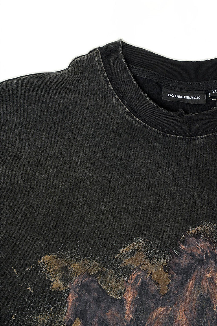 Running Horse T-Shirt Oversized