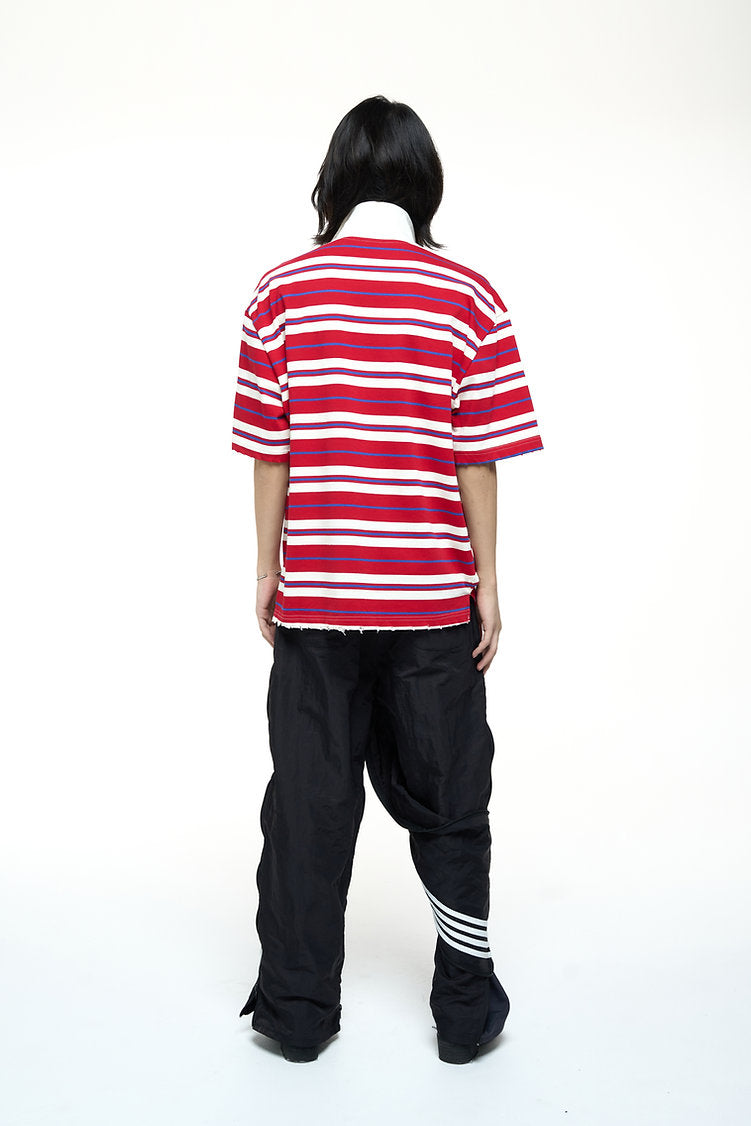 Connor's x DBB | Red Stripes Polo Tee