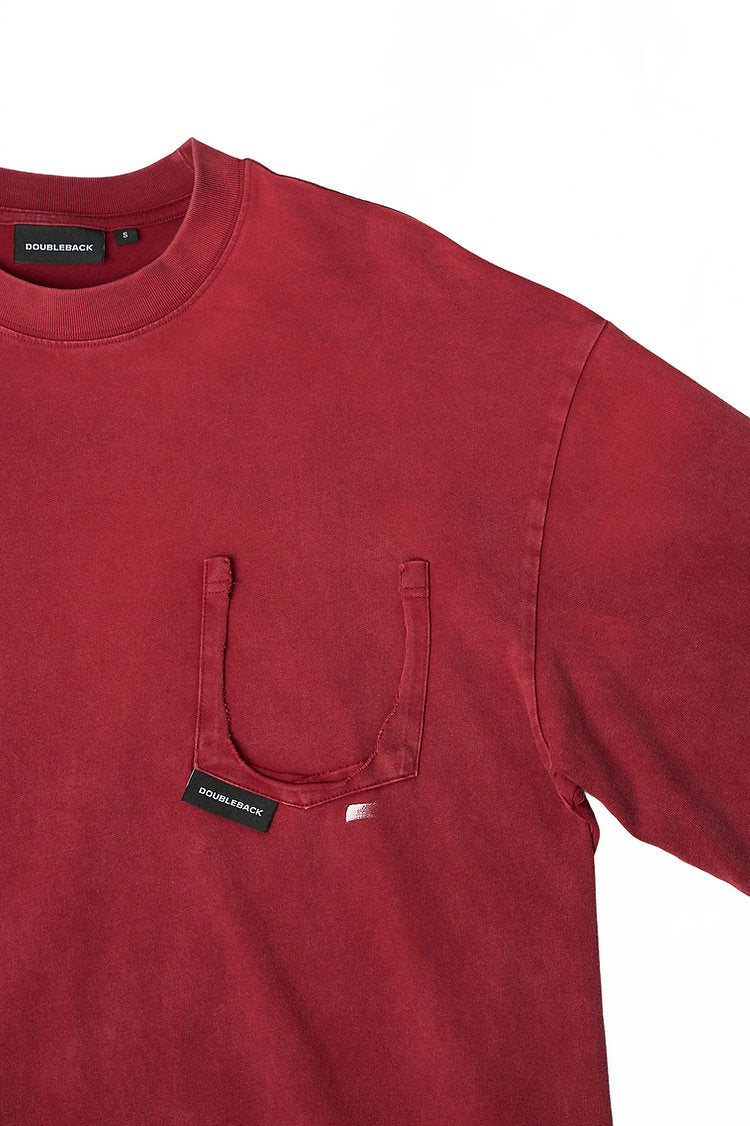Ripped Pocket T-Shirt Oversized
