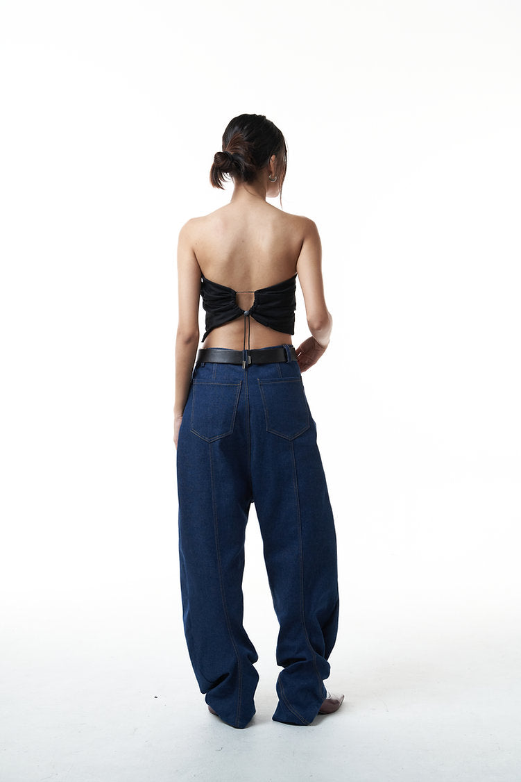 T-Shirt Wrapping Top (Black)