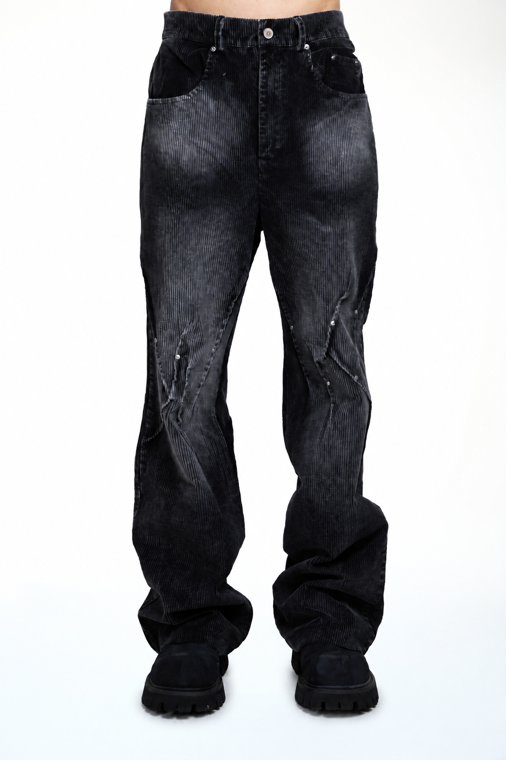 Studded Corduroy Pants