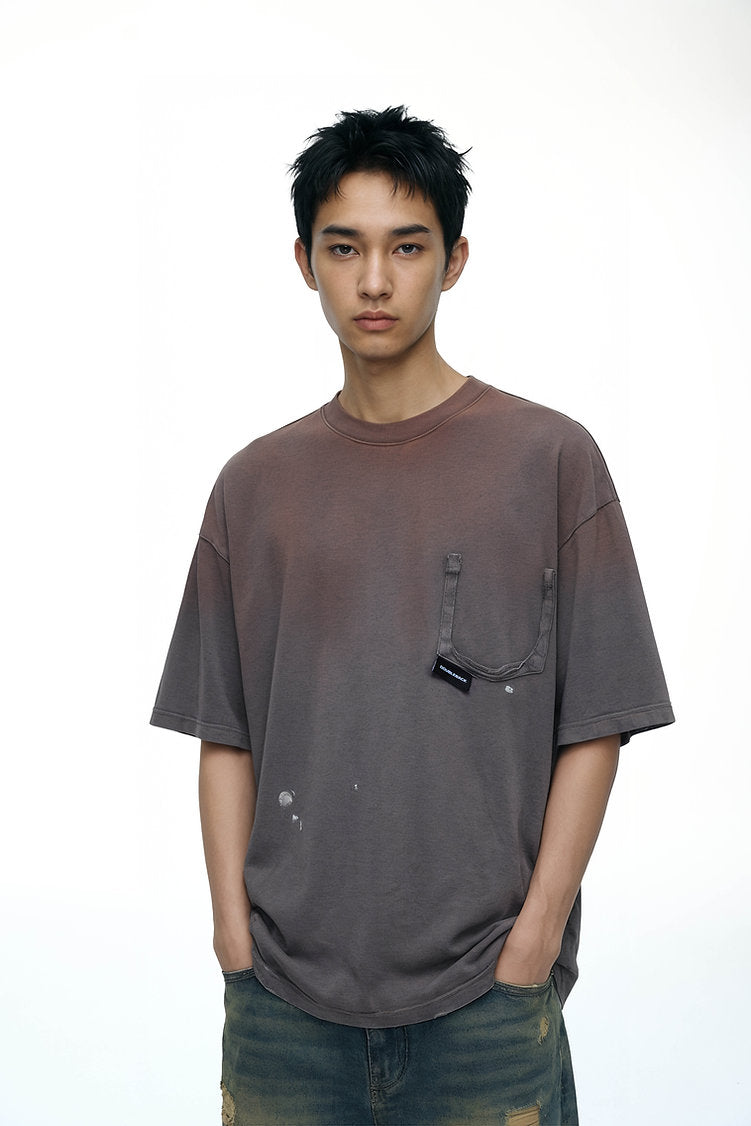 Ripped Pocket T-Shirt Oversized