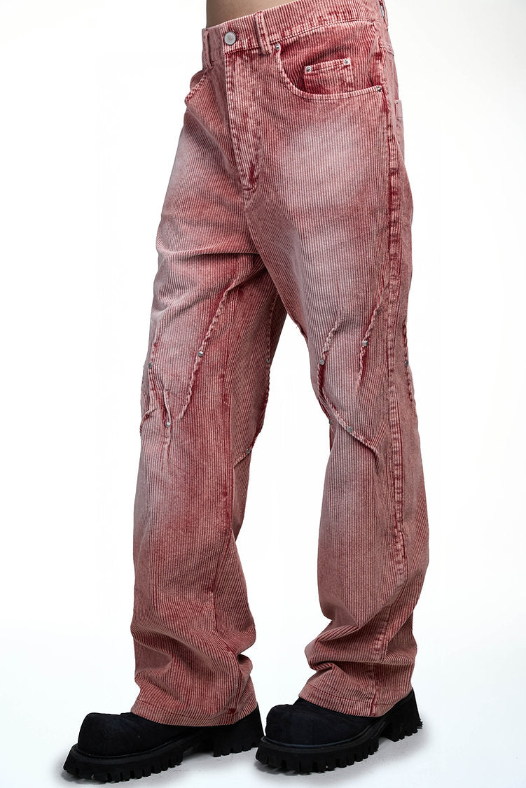 Studded Corduroy Pants