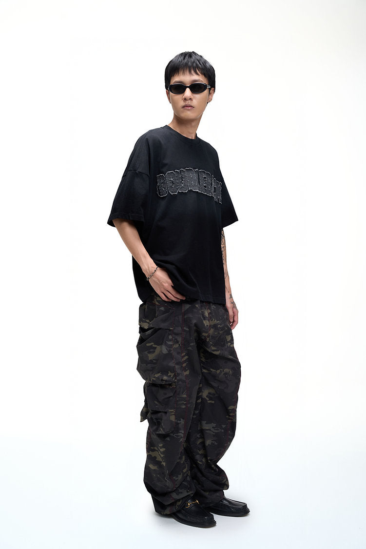 Washed Patch Logo T-Shirt Oversized