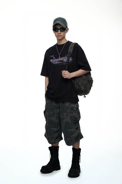 Car Paint Scratch T-Shirt Oversized