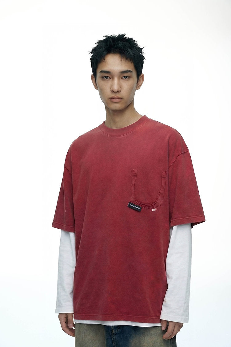 Ripped Pocket T-Shirt Oversized