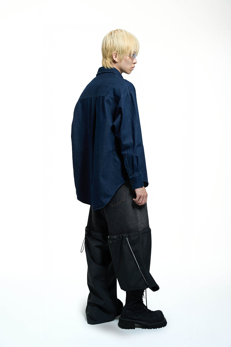 Denim Twisted Shirt