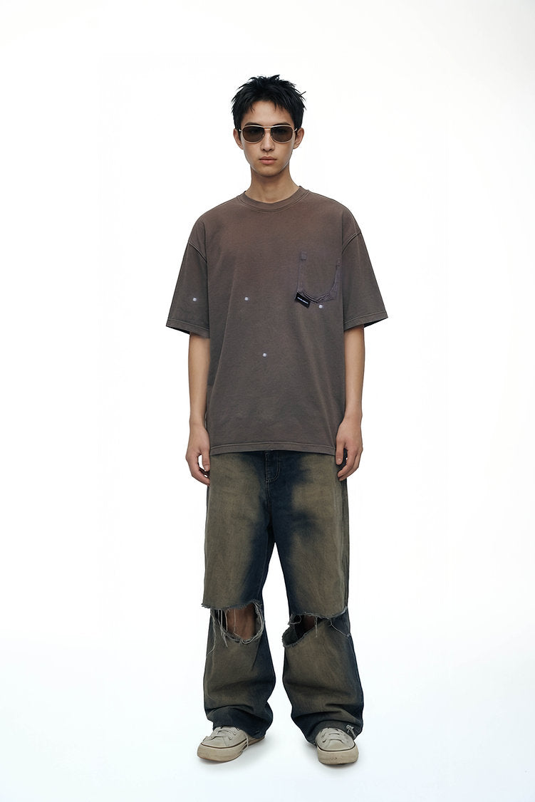 Ripped Pocket T-Shirt Oversized — alternate view