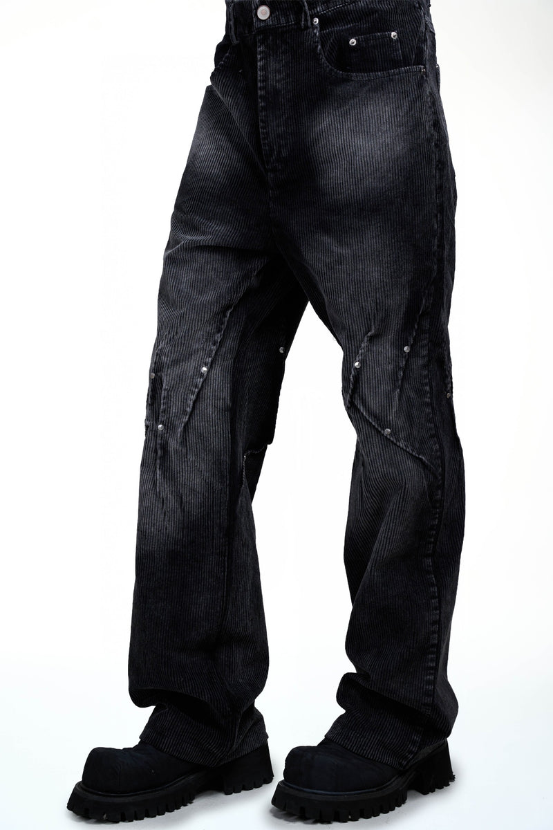 Studded Corduroy Pants